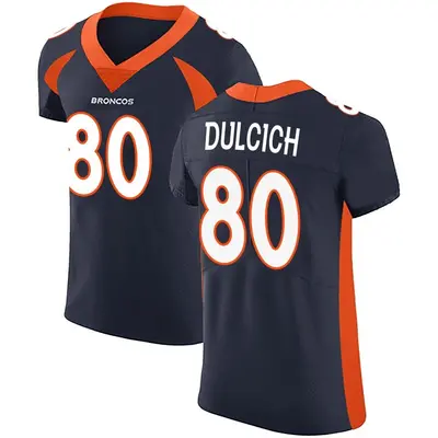 Men's Elite Greg Dulcich Denver Broncos Navy Alternate Vapor Untouchable Jersey