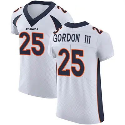 Men's Elite Melvin Gordon III Denver Broncos White Vapor Untouchable Jersey