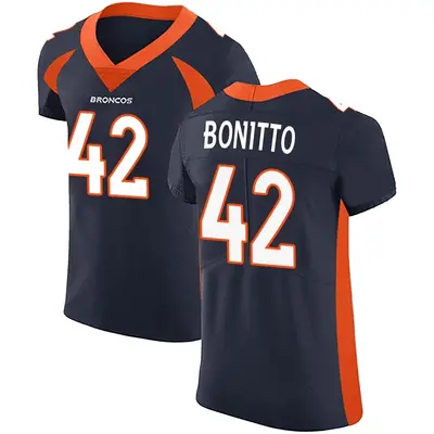 Men's Elite Nik Bonitto Denver Broncos Navy Alternate Vapor Untouchable Jersey