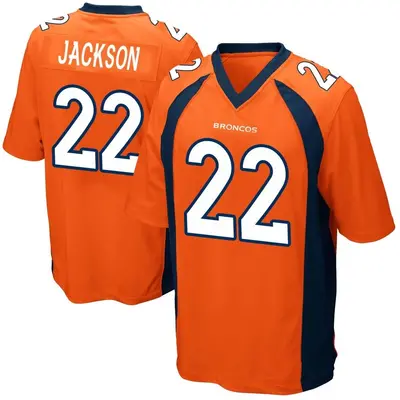 Men's Game Kareem Jackson Denver Broncos Orange Team Color Jersey