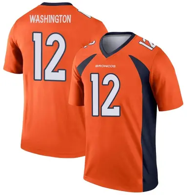 Men's Legend Montrell Washington Denver Broncos Orange Jersey