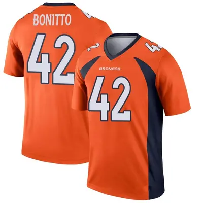 Men's Legend Nik Bonitto Denver Broncos Orange Jersey