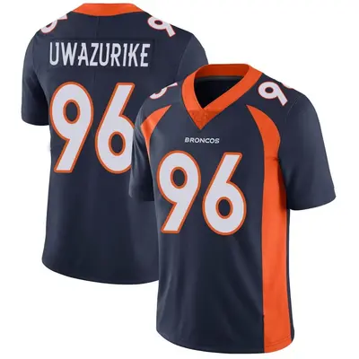Men's Limited Eyioma Uwazurike Denver Broncos Navy Vapor Untouchable Jersey