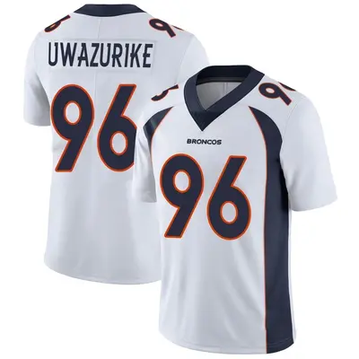 Men's Limited Eyioma Uwazurike Denver Broncos White Vapor Untouchable Jersey