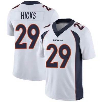 Men's Limited Faion Hicks Denver Broncos White Vapor Untouchable Jersey