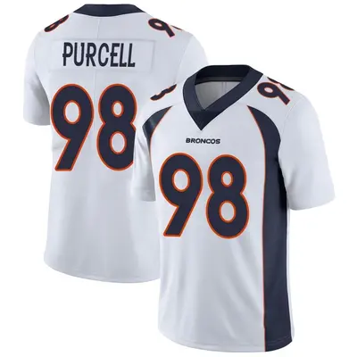 Men's Limited Mike Purcell Denver Broncos White Vapor Untouchable Jersey