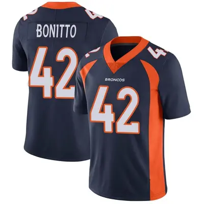 Men's Limited Nik Bonitto Denver Broncos Navy Vapor Untouchable Jersey
