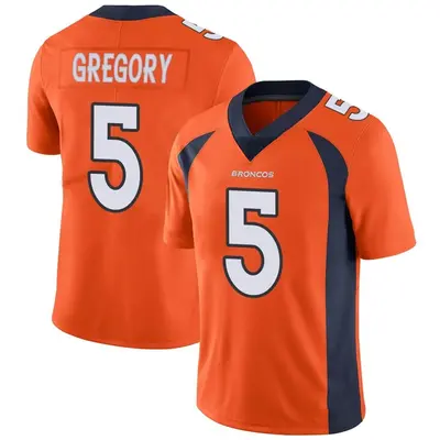 Men's Limited Randy Gregory Denver Broncos Orange Team Color Vapor Untouchable Jersey