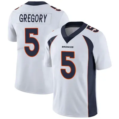 Men's Limited Randy Gregory Denver Broncos White Vapor Untouchable Jersey
