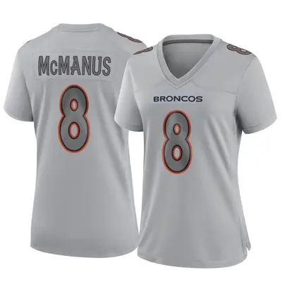 Women's Game Brandon McManus Denver Broncos Gray Atmosphere Fashion Jersey