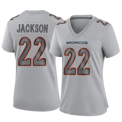 Women's Game Kareem Jackson Denver Broncos Gray Atmosphere Fashion Jersey