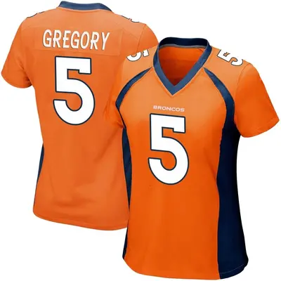 Women's Game Randy Gregory Denver Broncos Orange Team Color Jersey