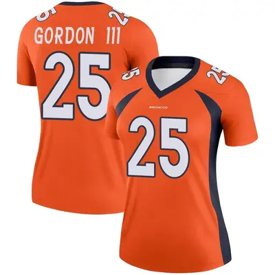 Women's Legend Melvin Gordon III Denver Broncos Orange Jersey