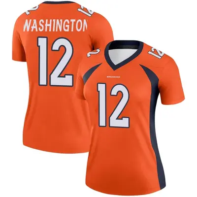 Women's Legend Montrell Washington Denver Broncos Orange Jersey