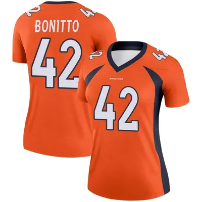 Women's Legend Nik Bonitto Denver Broncos Orange Jersey
