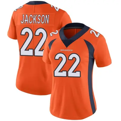 Women's Limited Kareem Jackson Denver Broncos Orange Team Color Vapor Untouchable Jersey