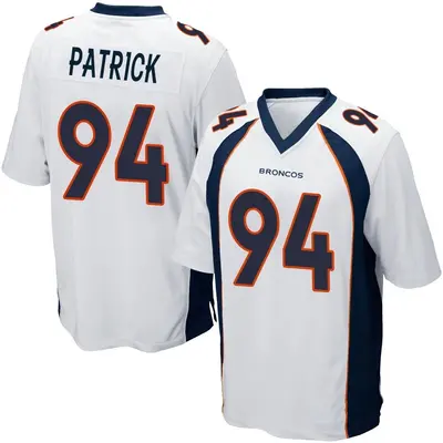 Youth Game Aaron Patrick Denver Broncos White Jersey