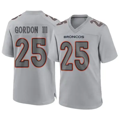 Youth Game Melvin Gordon III Denver Broncos Gray Atmosphere Fashion Jersey