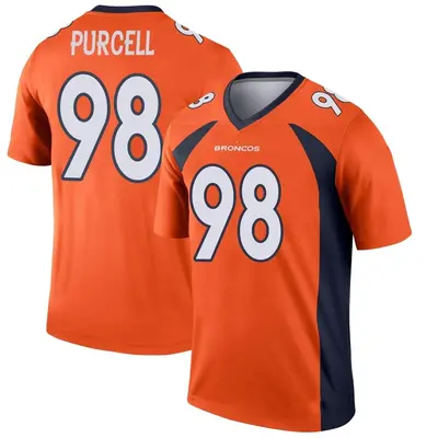 Youth Legend Mike Purcell Denver Broncos Orange Jersey
