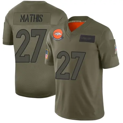 Youth Limited Damarri Mathis Denver Broncos Camo 2019 Salute to Service Jersey