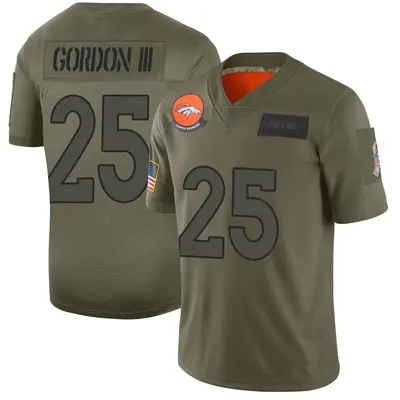 Youth Limited Melvin Gordon III Denver Broncos Camo 2019 Salute to Service Jersey