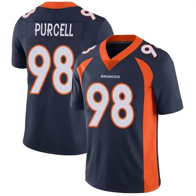 Youth Limited Mike Purcell Denver Broncos Navy Vapor Untouchable Jersey
