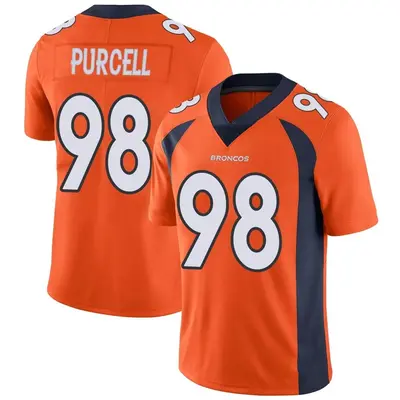 Youth Limited Mike Purcell Denver Broncos Orange Team Color Vapor Untouchable Jersey